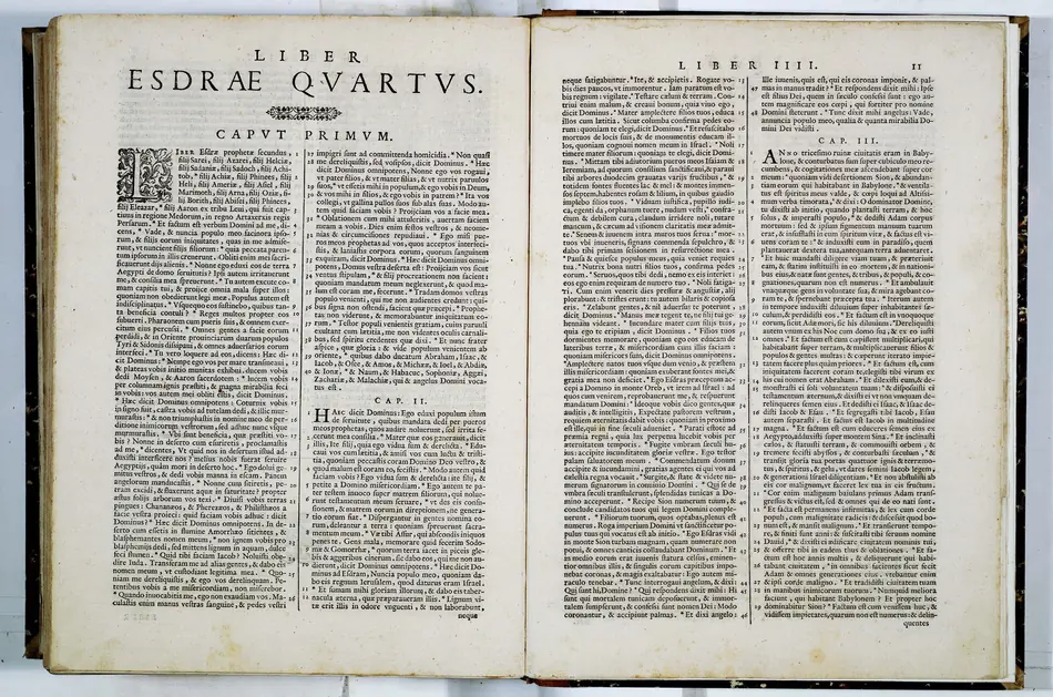 O início de 2 Esdras na Vulgata Sixto-Clementina