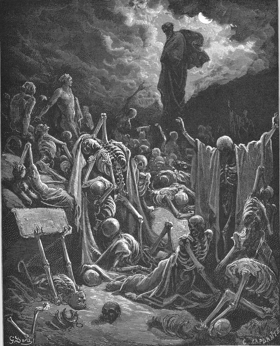 A visão do vale de ossos secos
