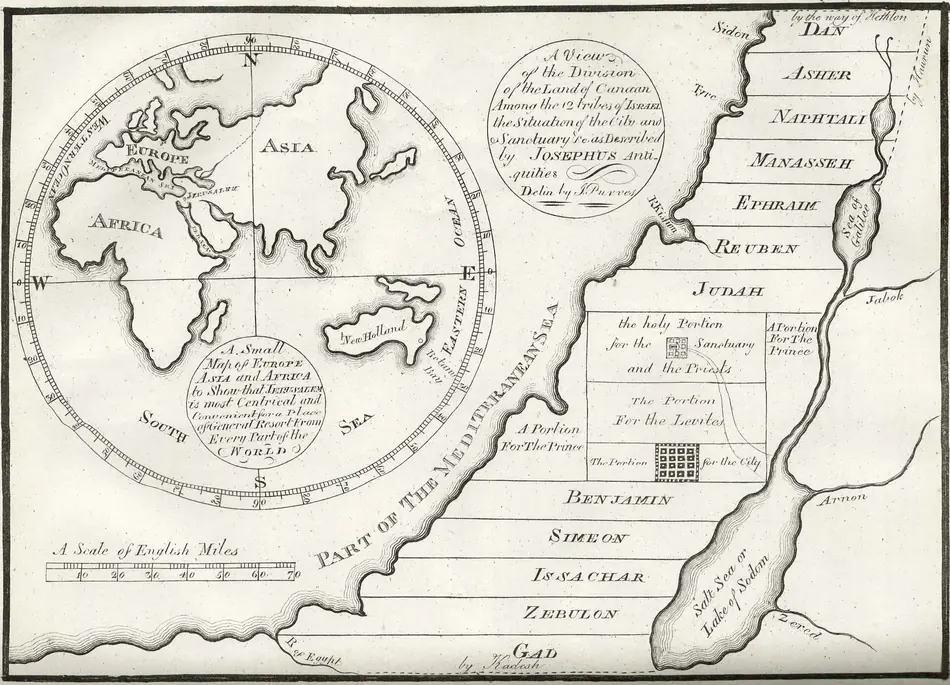 A divisão da terra de Canaã entre as doze tribos