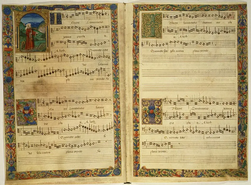 Manuscrito polifônico das Lamentações