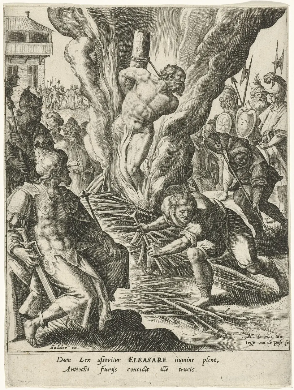 O martírio de Eleazar (gravura de 1591)