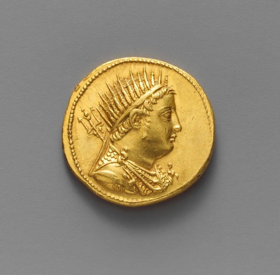 Octadracma de ouro de Ptolomeu IV Filopator
