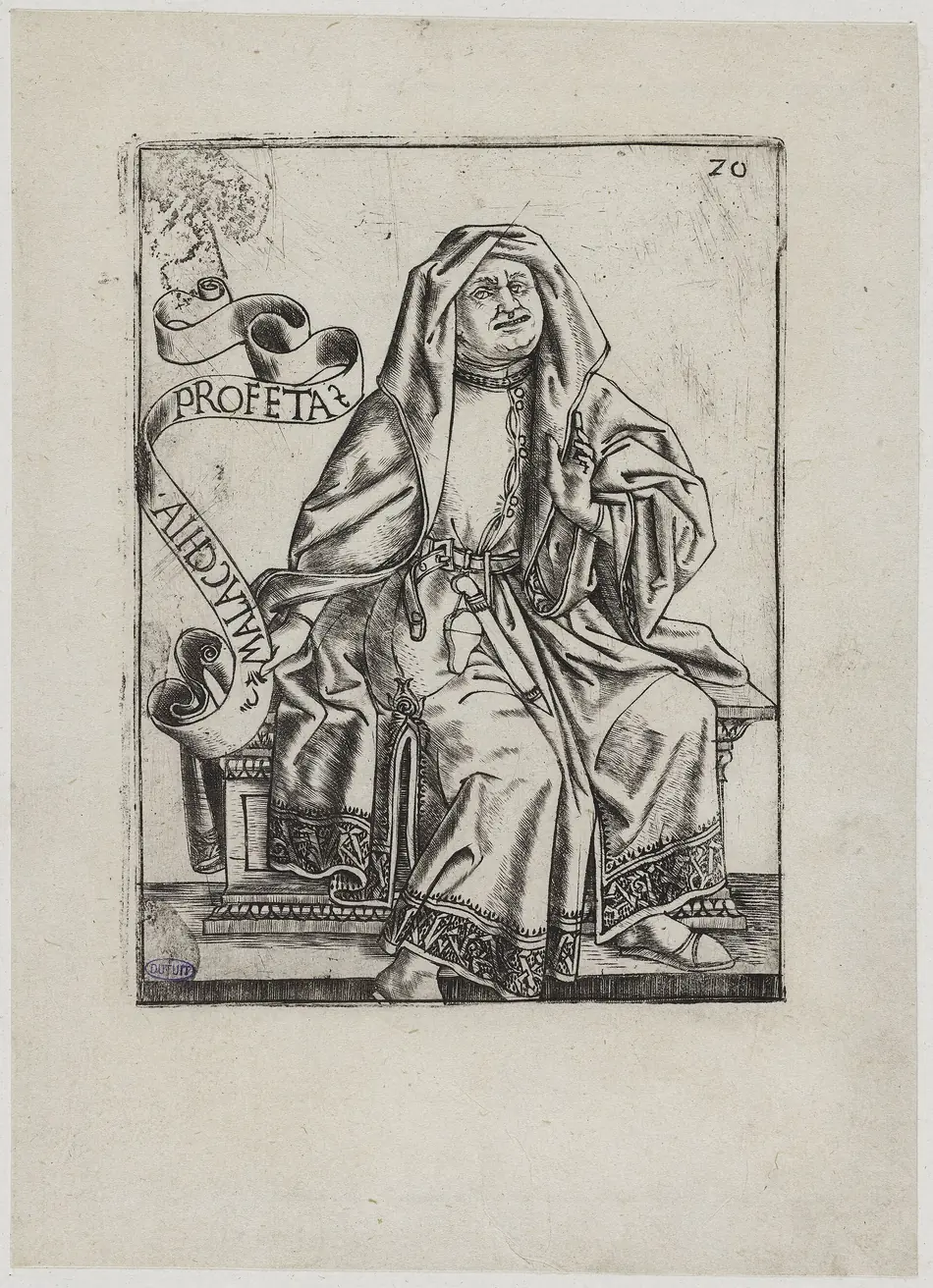 Malaquias, na série de profetas de Baccio Baldini