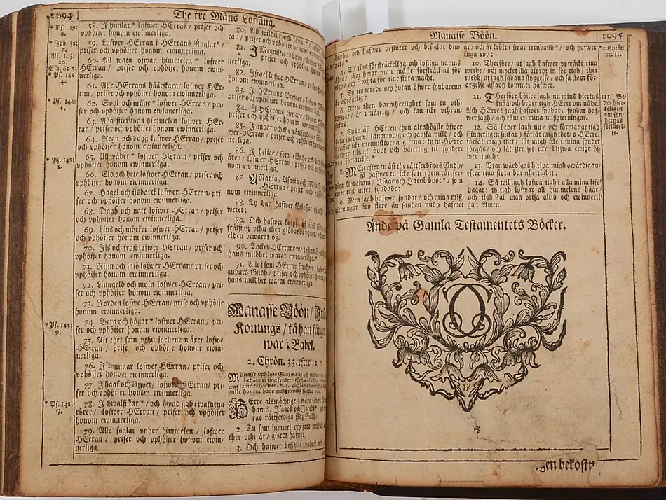 A Oração de Manassés na Bíblia de Carlos XII