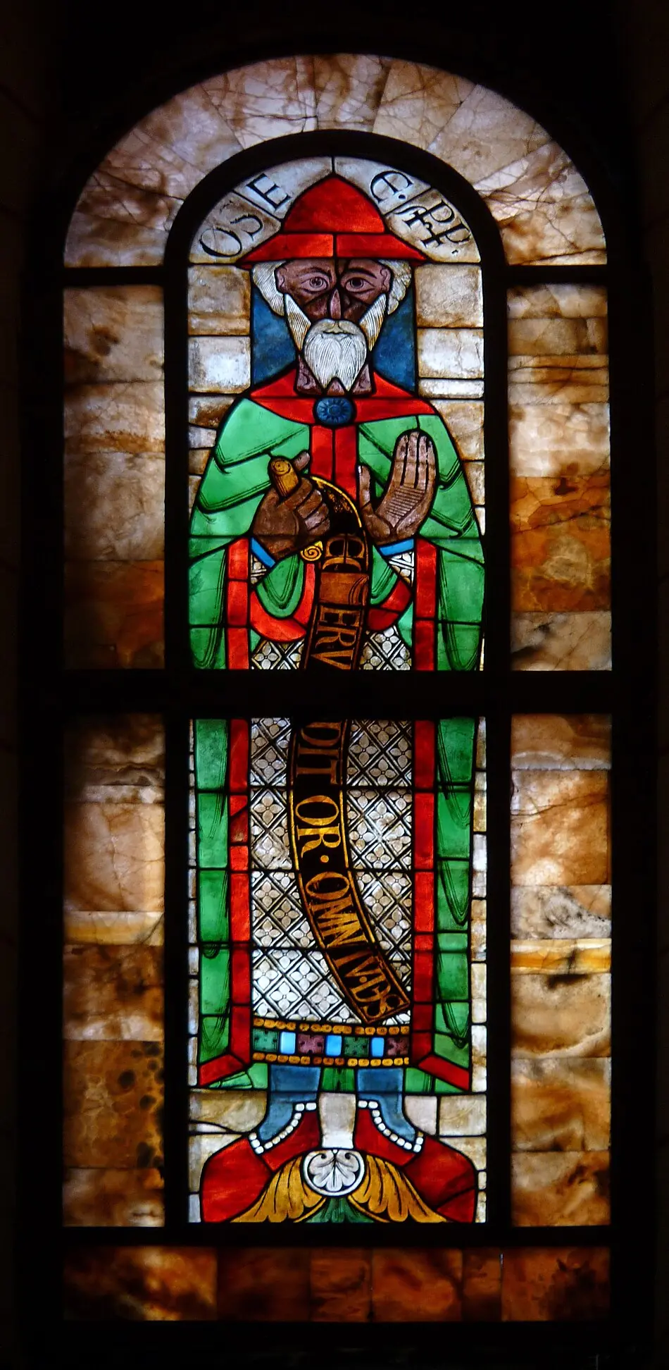 Oseias em vitral da catedral de Augsburgo