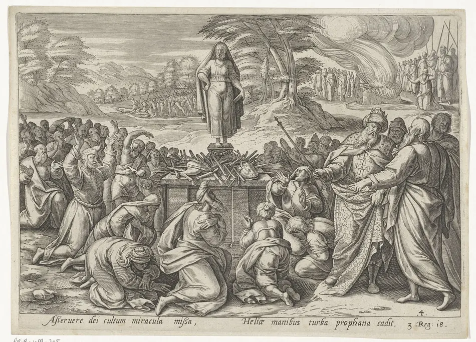 Elias e os profetas de Baal no Carmelo