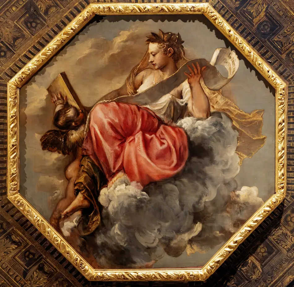 A Sabedoria no teto da Biblioteca Marciana