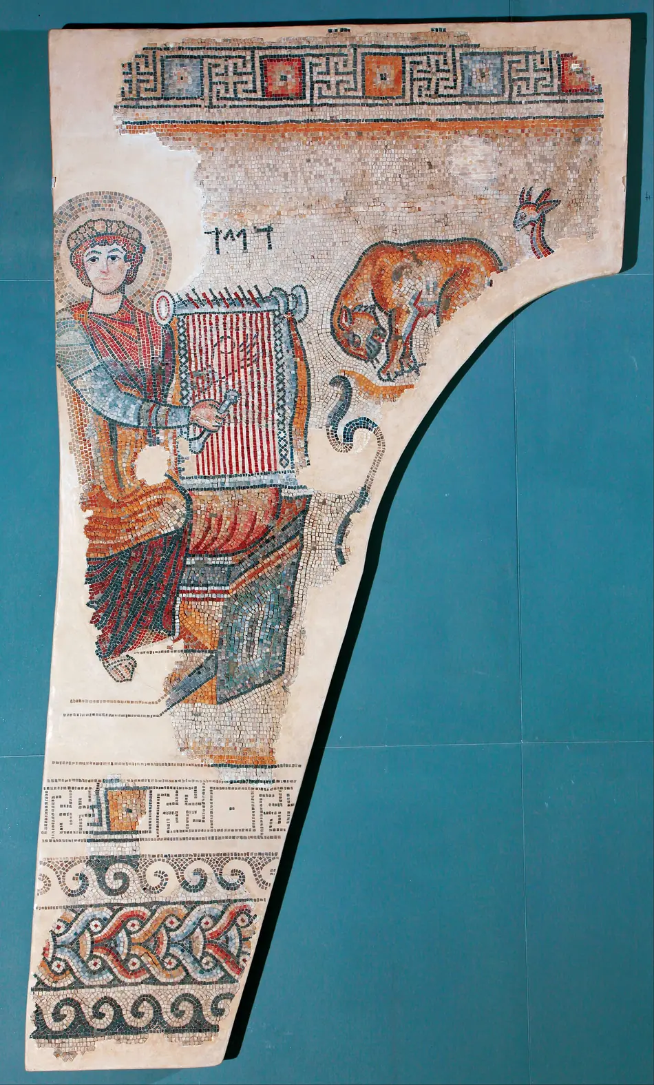 Davi como Orfeu: mosaico de sinagoga